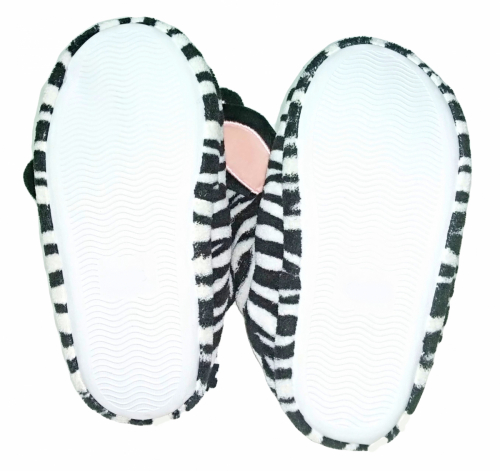 Хатні капці  для дівчинки Action 2563275_1 розмір взуття 30-31 чорно-білий 65903