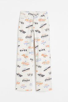Штани 34,XS Кюлоты  вільного крою для жінки H&M 1131804-001 білий 85495