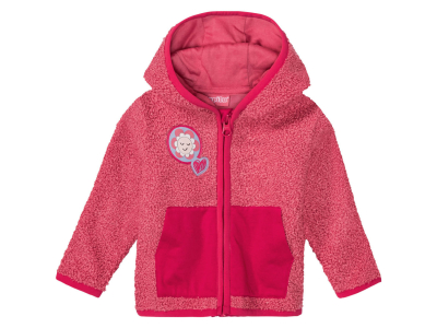 Куртка демісезонна 062-68 см (2-6 months)   флісова для дівчинки Lupilu 379416 рожевий 89391