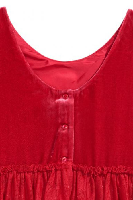Плаття 164 см (13-14 years)   оксамитове на підкладці для дівчинки H&amp;M 0558890003 червоний 65926