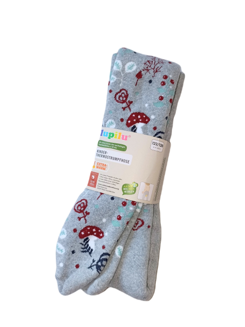 Колготки 110-116 см (4-6 years)   махрові для дівчинки Lupilu 427831 сірий 83774