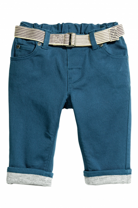 Штани з кишенями для хлопчика H&amp;M 0414156006 092 см (18-24 months) темно-синій 57017