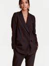 Піджак прямого крою для жінки H&M 0437480-4 42 / L (EU) коричневий  80540
