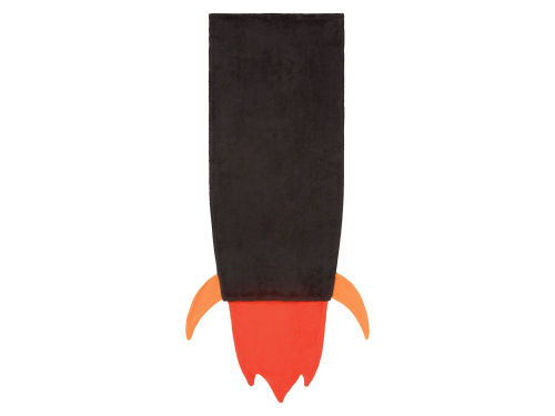 Спальний мішок 45 х 135 см   кокон плюшевий ракета для хлопчика Meradiso 320870 чорний 66916
