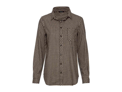 Рубашка з довгими рукавами для жінки Esmara 391926 34 / XS (EU) коричневий  83826