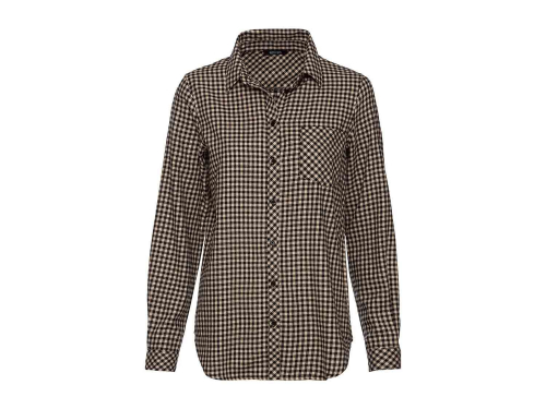 Рубашка з довгими рукавами для жінки Esmara 391926 34 / XS (EU) коричневий  83826