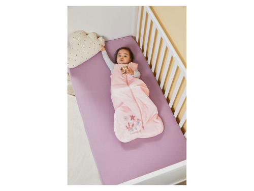 Спальний мішок велюровий утеплений для дівчинки Lupilu 370411 050-68 см (0-6 months) рожевий  85648