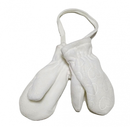 Рукавиці  для дівчинки Cool Club CAG1906329 розмір перчаток 1 (6-18 months, 74-86 см) білий 66802