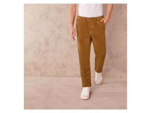 Штани M Slim Fit  вельветові для чоловіка Livergy 457037 коричневий 91555