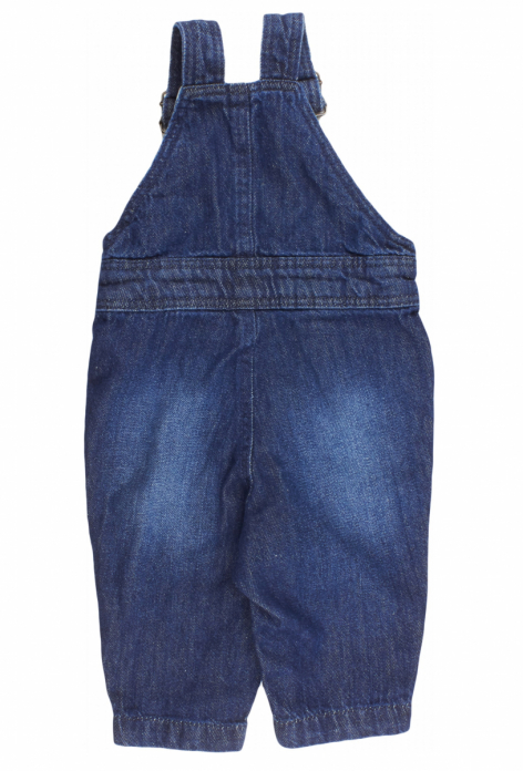Напівкомбінезон джинсовий,з кишенями та регулюючими шлейками для хлопчика Lupilu 306793 086 см (12-18 months) синій 58547