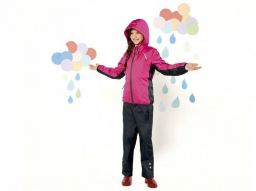 Куртка + штани 110-116 см (4-6 years)   вітровка для дівчинки Crivit 301785 рожевий 63930