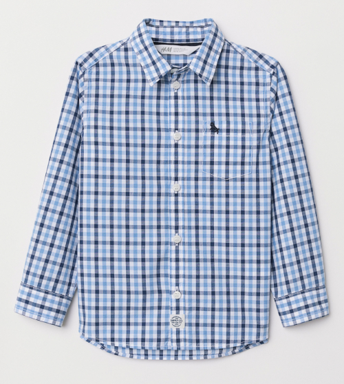 Рубашка  для хлопчика H&amp;M 0640868001 098 см (2-3 years) блакитний 60024