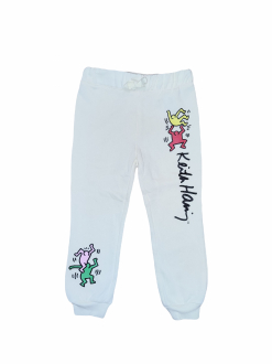 Спортивні штани 098 см (2-3 years)  Джоггеры з начосом для дівчинки H&M 1153241-001 молочний 85621