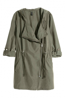 Вітровка XS   парка для жінки H&M 0531058-006 хакі 85878