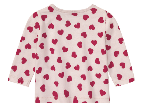Костюм 074-80 см (6-12 months)   (лонгслів штани і слюнявчик) для дівчинки Lupilu 417215 рожевий 91068