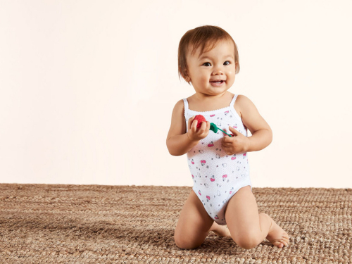Боді 074-80 см (6-12 months)   ажурні набір 2 шт.  для дівчинки Lupilu 370944 Різнобарвний 86154