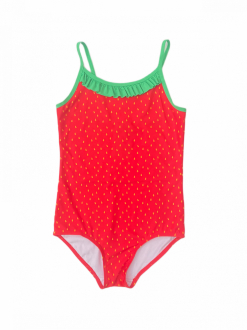 Купальник закритий 122-128 см (6-8 years)   на підкладці для дівчинки H&M 1049038-004 червоний 91971