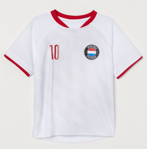 Спортивна футболка 122-128 см (6-8 years)   з швидковисихаючої тканини для хлопчика H&amp;M 0704758038 білий 63947