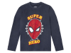 Футболка-лонгслів 098-104 см (2-4 years)   бавовняна з принтом для хлопчика Marvel 373906 темно-синій 91050