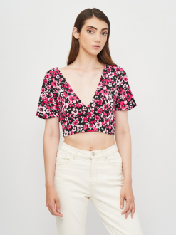 Топ на зав'язках ззаду для жінки H&M 0832278-1 34 / XS Різнобарвний  82861