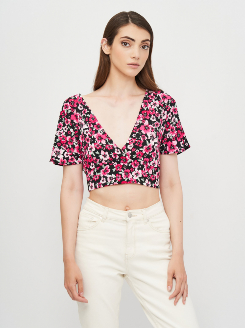 Топ на зав'язках ззаду для жінки H&amp;M 0832278-1 34 / XS Різнобарвний  82861