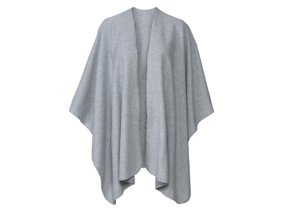 Пончо OneSize,XXS,XS,S,M,L,XL,XXL   флісове для жінки Esmara 425284 сірий 84771