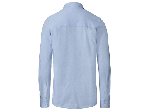 Рубашка поло з бавовняного піке для чоловіка Livergy 318800 M блакитний