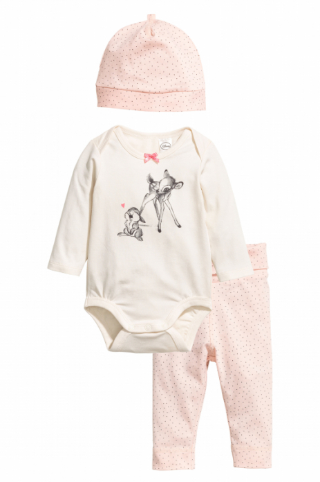 Штани  для дівчинки H&amp;M 0458648003 056 см (1-2 months) рожевий 56452