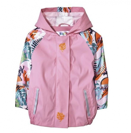 Куртка-дощовик водовідштовхувальна та вітрозахисна для дівчинки Lupilu 292371 098-104 см (2-4 years) рожевий  74047