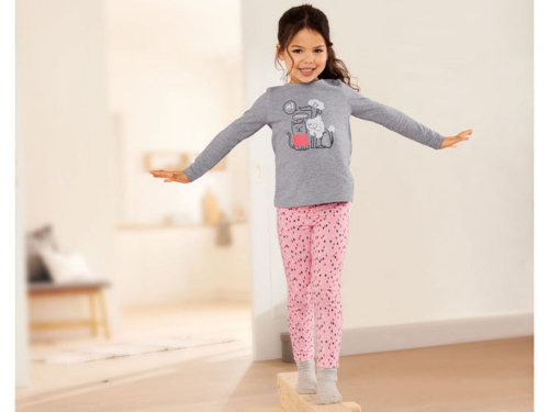 Джегінси 098-104 см (2-4 years)  Skinny двунитка для дівчинки Lupilu 342163 рожевий 84411