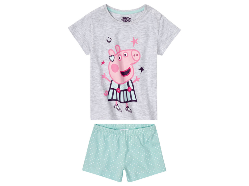 Піжама (звич.) (футболка і шорти) для дівчинки Disney 371168 086-92 см (12-24 months) сірий  74211