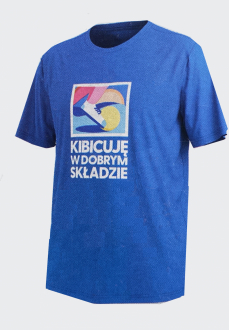 Спортивна футболка M   бавовняна з принтом для чоловіка Crivit 470605 синій 81347