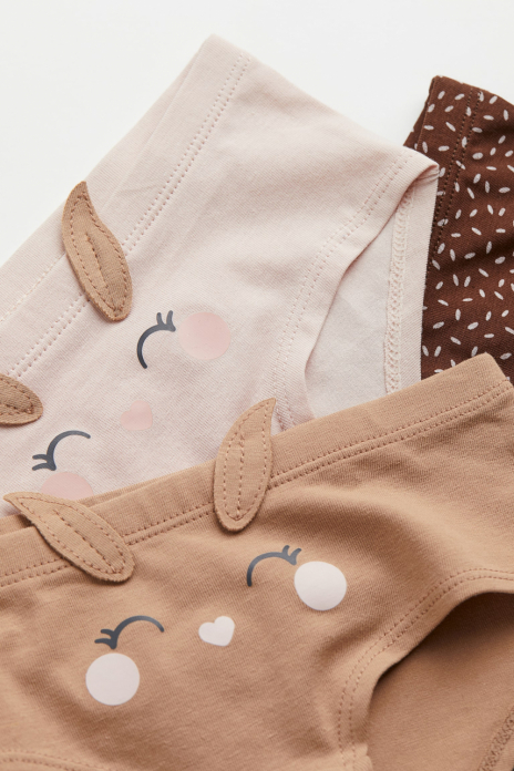 Трусики 134-140 см (8-10 years)   хіпстери для дівчинки H&amp;M 0651030-033 коричневий 90621