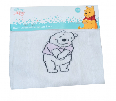 Колготки 086-92 см (12-24 months)   набір 2 пари для дівчинки Disney 123034 Різнобарвний 89423