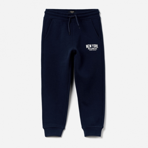 Спортивні штани з начосом для хлопчика OVS 1331332 104 см (3-4 years) темно-синій  74765