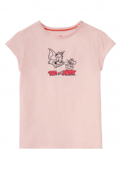 Футболка Tom & Jerry для дівчинки Disney 371673 110-116 см (4-6 years) рожевий  74495