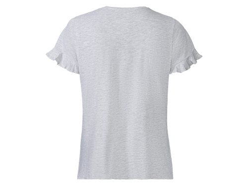 Піжамна футболка з віскозою для жінки Esmara 409991 36 / S сірий  78959