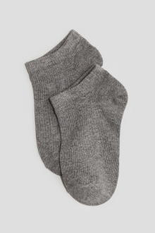 Шкарпетки 25-27   короткі для хлопчика H&M 0589524-011 сірий 80995