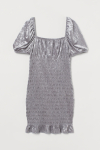 Плаття велюрове для жінки H&M 0934246-002 38 / M сірий  82453