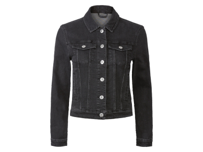 Джинсова куртка прямого крою для жінки Esmara 416948 38 / S (EU) чорний  82700