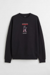 Світшот двунитка для чоловіка H&M 1003931-006 38 / M чорний  85771