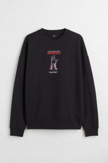 Світшот двунитка для чоловіка H&M 1003931-006 38 / M чорний  85771