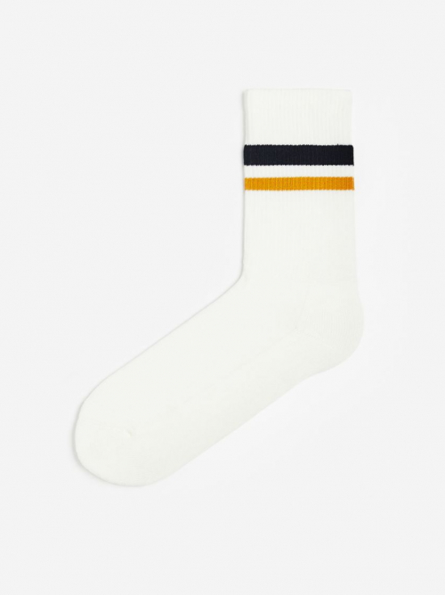 Шкарпетки 40,41,42   махра з широкою резинкою для чоловіка H&amp;M 0647207-054 білий 80810