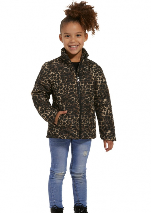 Куртка демісезонна 110-116 см (4-6 years)   водовідштовхувальна та вітрозахисна для дівчинки Action 3001143 коричневий 66316