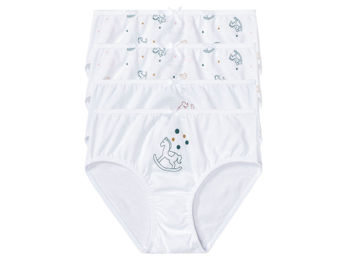 Трусики (дитячі) набір 4 шт. для дівчинки Lupilu 364955 122-128 см (6-8 years) Різнобарвний  90866