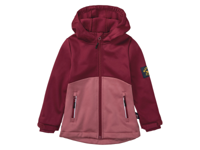 Куртка Softshell 098-104 см (2-4 years)   водовідштовхувальна та вітрозахисна для дівчинки Lupilu 418408 бордовий 89979