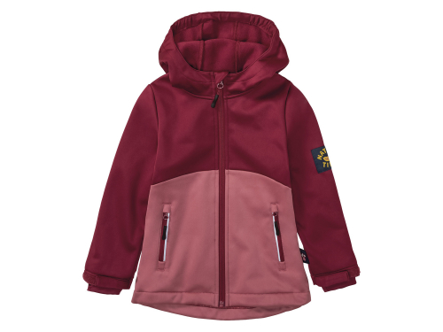 Куртка Softshell 098-104 см (2-4 years)   водовідштовхувальна та вітрозахисна для дівчинки Lupilu 418408 бордовий 89979