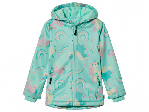 Куртка Softshell 098-104 см (2-4 years)   водовідштовхувальна та вітрозахисна для дівчинки Lupilu 445131 бірюза 89980