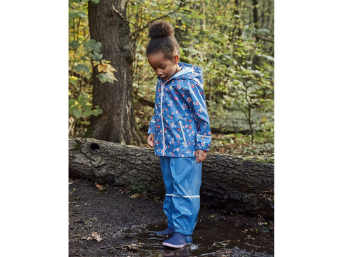 Куртка-дощовик водовідштовхувальна та вітрозахисна для дівчинки Lupilu 370671 086-92 см (12-24 months) блакитний  74051