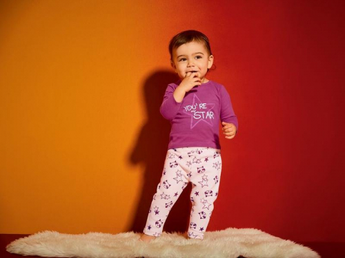 Штани  для дівчинки Lupilu 305338 062-68 см (2-6 months) рожевий 68522